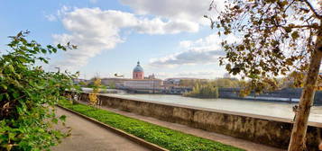 Toulouse centre ville quartier Bazacle appartement T3 avec jardin et parking sécurisée dans la résidence Donatello