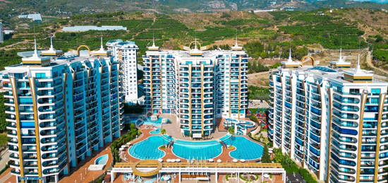 ALANYA MAHMUTLAR 1+1 65M2 EYALI FULL AKTVTEL DARE !!