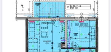 56,17 m² Wohnung zu vermieten