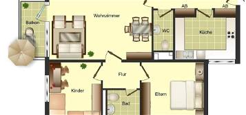 2-Zimmer-Wohnung in Bielefeld Baumheide