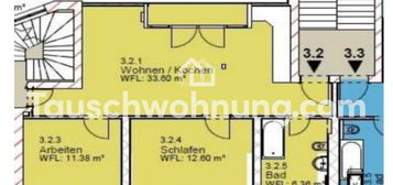 Tauschwohnung: 3 Zimmer gegen größere Wohnung (möglichst P-West/Bornstedt)