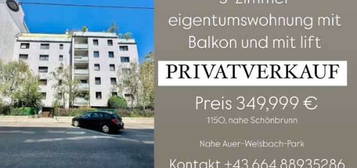 reduziert* OHNE Provision 3 Zimmer Wohnung mit Balkon nahe Schönbrunn & Park mit LIFT