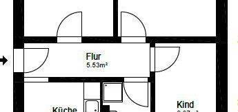 Wohnung Parchim Ziegend. Chaussee, 60m2, 3-Zi., Balkon, 2.OG