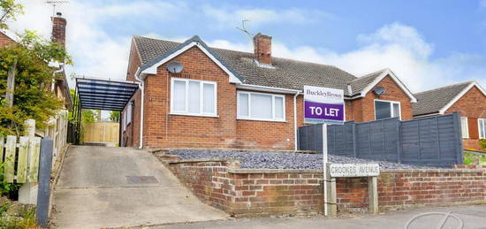 Semi-detached bungalow to rent in Crookes Avenue, Pleasley, Mansfield NG19