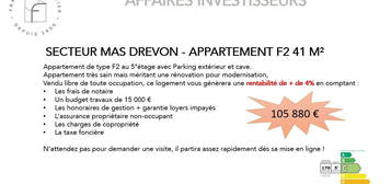 Achat appartement 2 pièces 41 m²