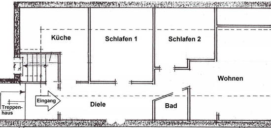 Korschenbroich Glehn, 3ZKDB, 72m², 1.OG