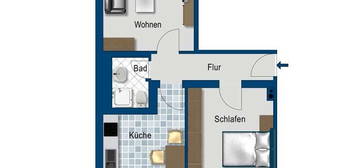 Eller: 2-Zimmer-Wohnung ab dem 01.11.2024