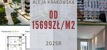 62m2 możliwość 4 pokoi 2025r. 0% Al. Krakowska