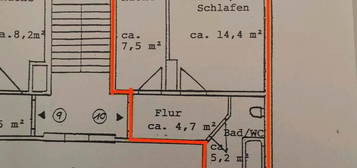 1-Raum Wohnung 06112 nähe Hauptbahnhof