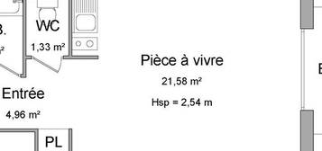 Location appartement 1 pièce 31 m²