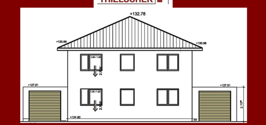 Neu zu errichtende Erdgeschosswohnung mit separatem Eingang und Garage im Neubaugebiet Am Mariental