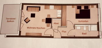 2-Zimmer Wohnung Marburg Hauptbahnhof Küche Bad