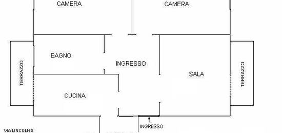 Trilocale zona centrale/stadio arredato