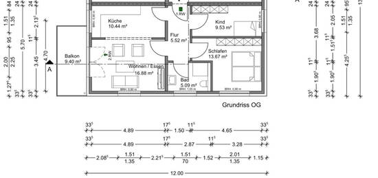 Zwei Zimmer Neubau Wohnung