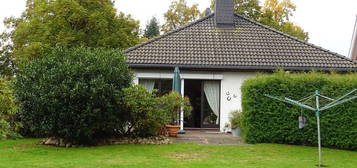 Bungalow in Großhansdorf. Ein Zuhause auf einer Ebene mit viel Platz im Keller