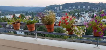 Möbliert 1.5 Zimmer Penthousewohnung mit sagenhaftem Ausblick auf Mosel und Festung Ehrenbreitstein