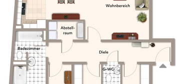 Platz für die ganze Familie: Geräumige 4-Zimmer-Wohnung mit Süd-Balkon am Westpark!