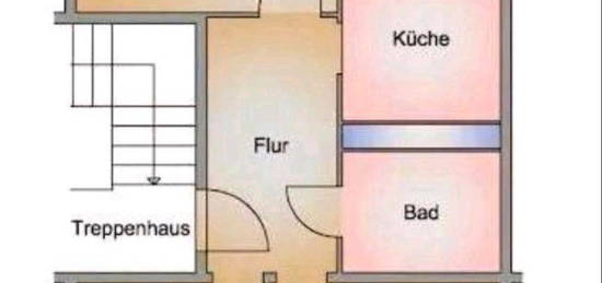 3 Raum Wohnung mit EBK