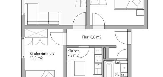 Sanierte 3-Zimmer-Wohnung in Bergkamen