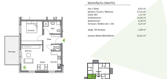 Exklusive 2-Zimmer-Wohnung mit Einbauküche & Tiefgarage in Hanau Pioneer Park