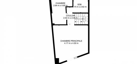 Maison de ville  à vendre, 3 pièces, 2 chambres, 65 m²