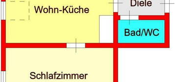 günstige Dachgeschoß-Kleinwohnung bei Schillerplatz