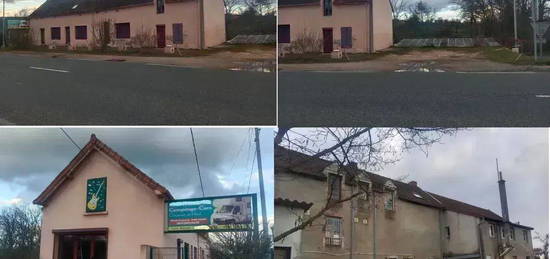 Grande maison à restaurer à la campagne + parking carrossé et clôturé