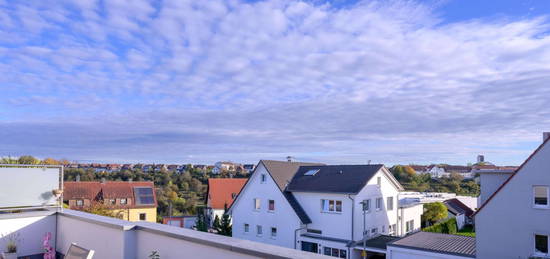 Wunderschöne 3,5-Zimmer-Penthouse-Wohnung mit großer Dachterrasse und hochwertiger EBK