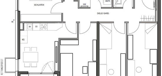 Erstbezug Neubau 5-Zimmer-Wohnung WG-geeignet