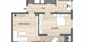 3 Zimmer mit Sonnenbalkon - Stadtnahe Wohnung