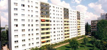 Küche, Bad mit Fenster und großer Sonnenbalkon