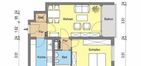 Hier wird für Sie saniert! 2-Zimmer Wohnung