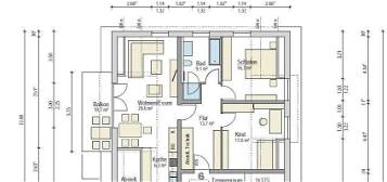 Neubau 3-Zimmer DG-Wohnung mit Balkon in Steinheim (MM)