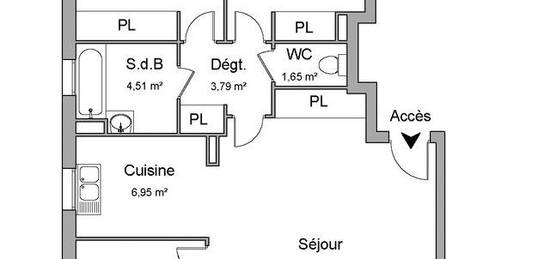 Location appartement 4 pièces 81 m²