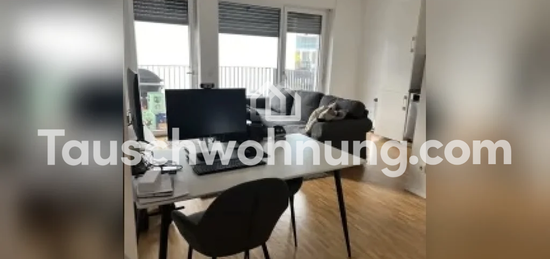 Tauschwohnung: Neubau 1,5 Zimmer Wohnung mit Balkon