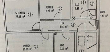 3 Zimmerwohnung in Mintraching