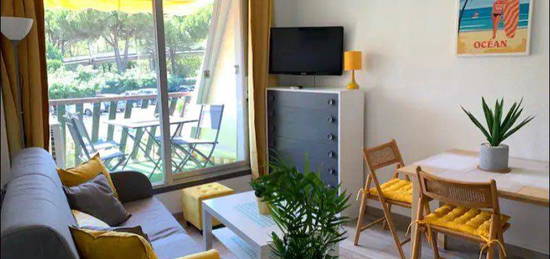 Studio cabine - parking privé - terrasse - Clim