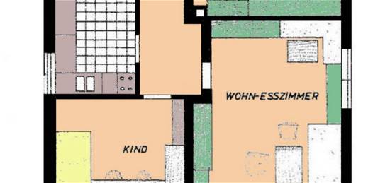 Privat: Hübsche 3-Zimmer-Eigentumswohnung mit Panoramaausblick