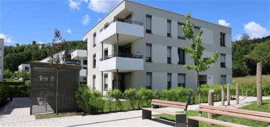 Neubauwohnung, barrierefrei mit Terrasse, Gartenanteil und TG-Stellplatz in begehrter Wohnlage!