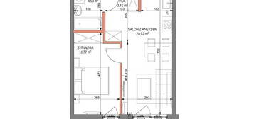 Zabłocie | 2 pokoje | 40,63 m2 | balkon | bez PCC