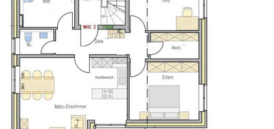 OG-Wohnung mit Balkon und Stellplatz - Zweitbezug - KfW 55