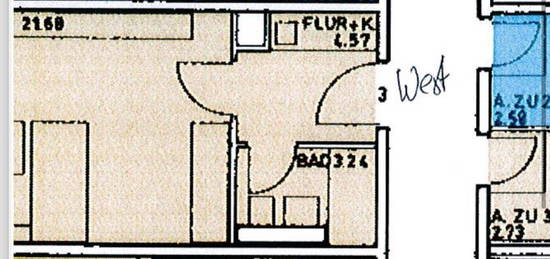 1 Zimmer Wohnung möbliert 1 Jahr