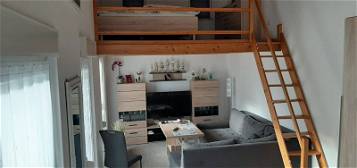 1- Raum Wohnung mit Hochbett