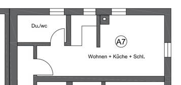 Schicke 1-Zimmerwohnung mit EBK in Unterweissach im Tal...