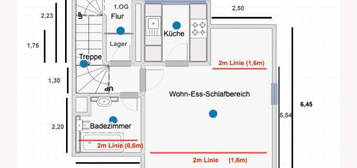 1 Raumwohnung mit Stellplatz