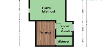 Prodej  chaty 15 m², pozemek 736 m²