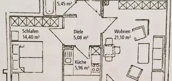 2-Zimmer-Wohnung mit Balkon und EBK in München Perlach