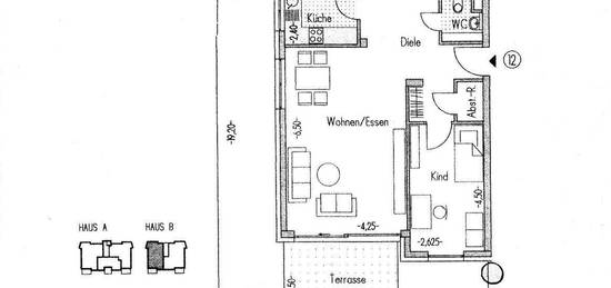 3-Zimmerwohnung mit Terrasse