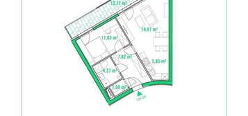 Helle 2-Zimmerwohnung nahe dem WU Campus und Wiener Prater