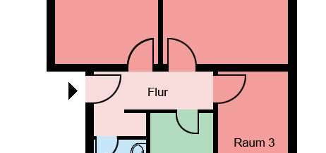 3-Zimmer-Wohnung in Werl - Balkon - Bad mit Fenster